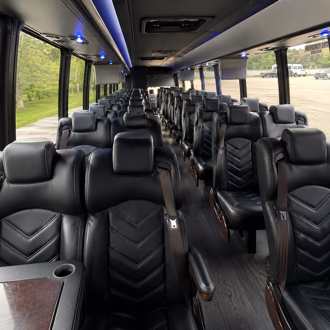 can i book a one way a round trip or a multi day package for a bus rental in kalamazoo