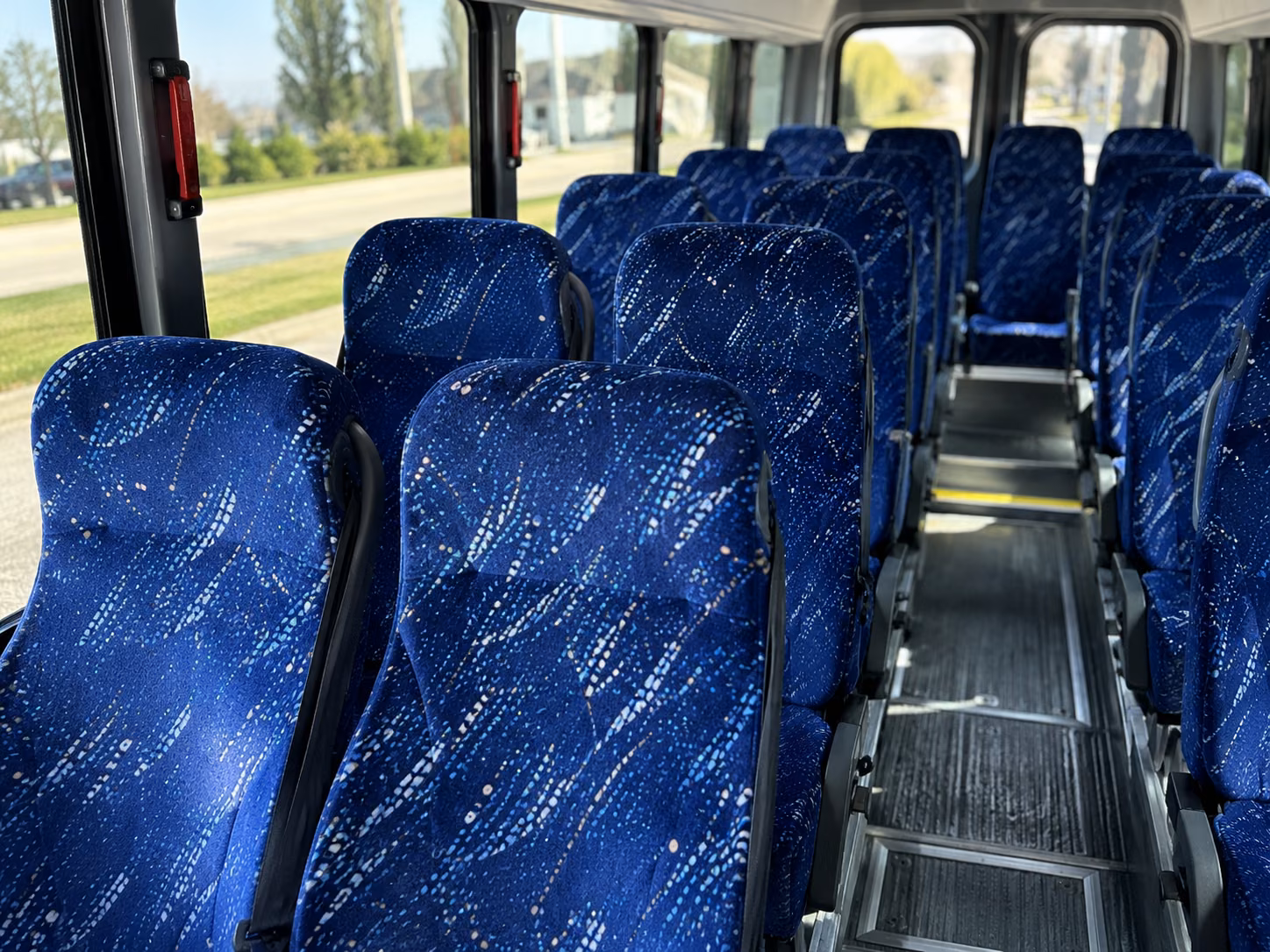 kalamazoo 15 passenger minibus inside
