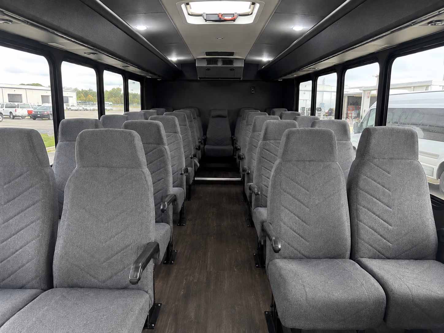kalamazoo 18 passenger minibus inside