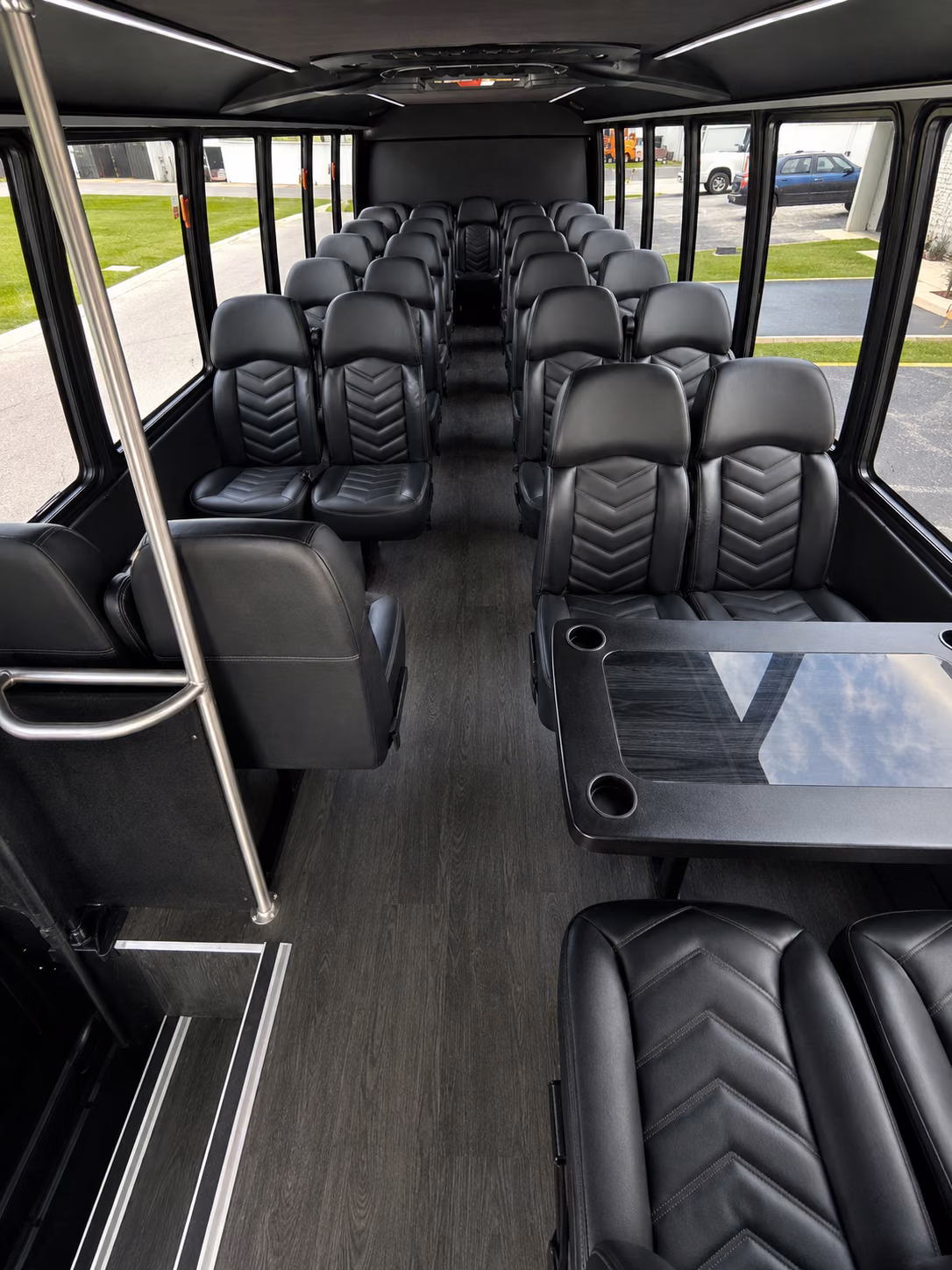 kalamazoo 18 passenger minibus interior