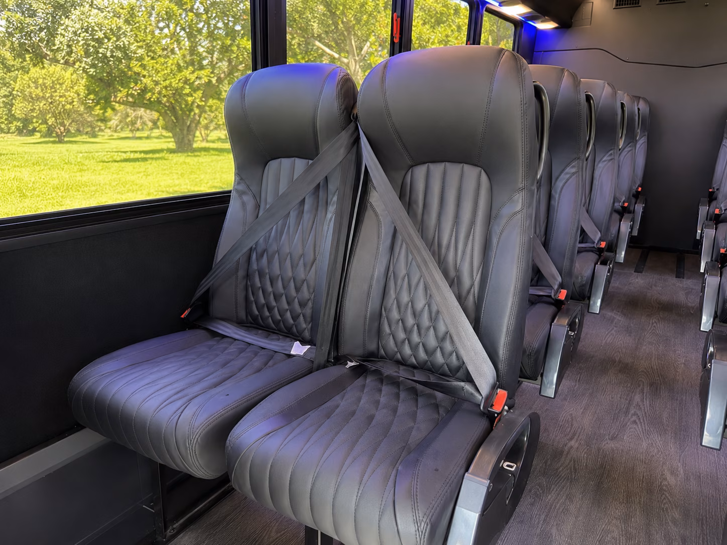 kalamazoo 20 passenger minibus interior