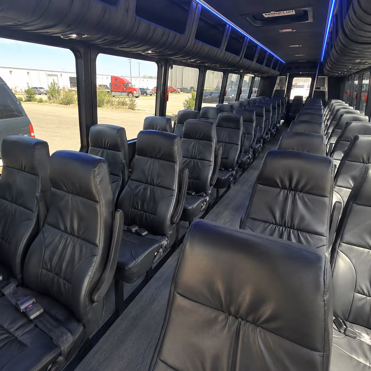 kalamazoo 25 passenger minibus inside