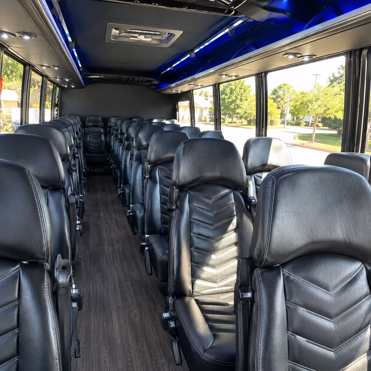 kalamazoo 25 passenger minibus interior