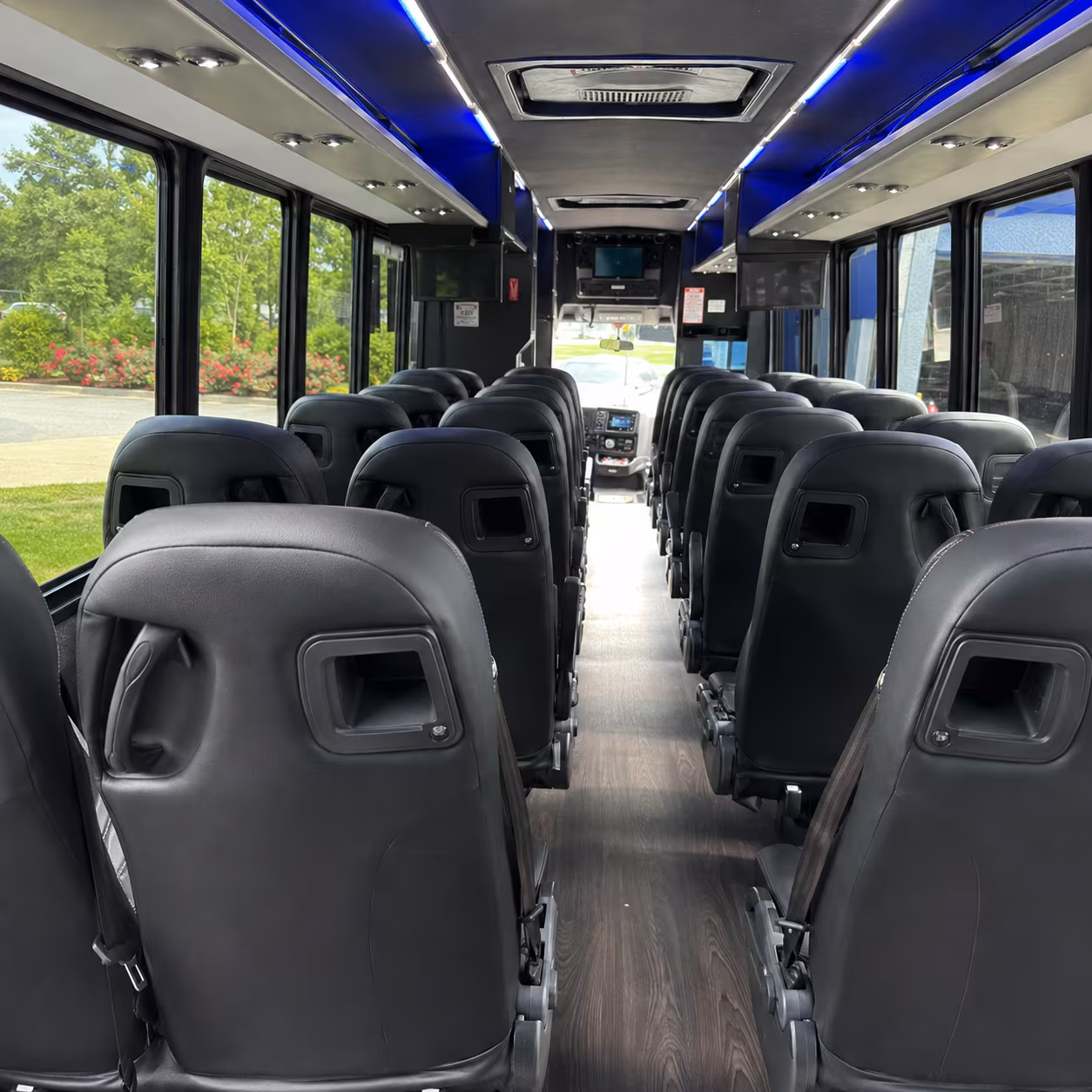 kalamazoo 28 passenger minibus inside