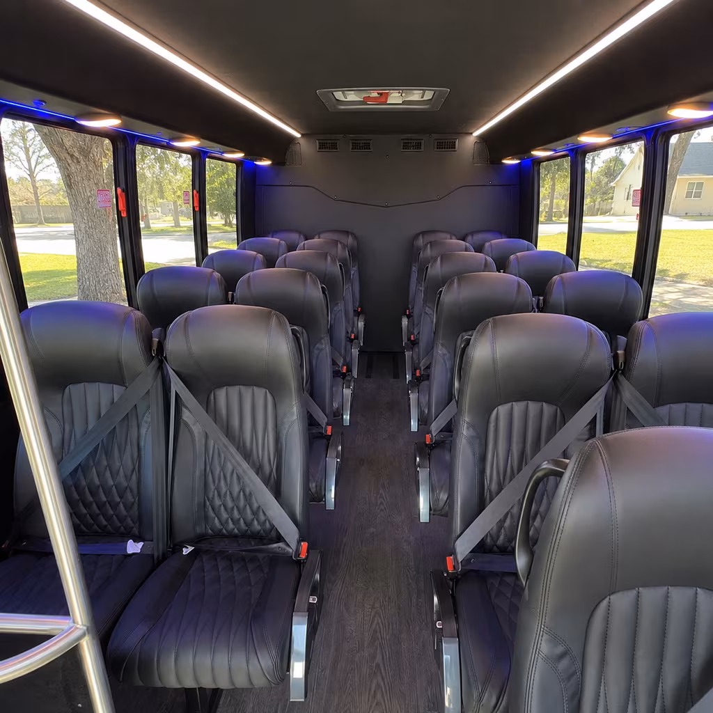 kalamazoo 28 passenger minibus interior