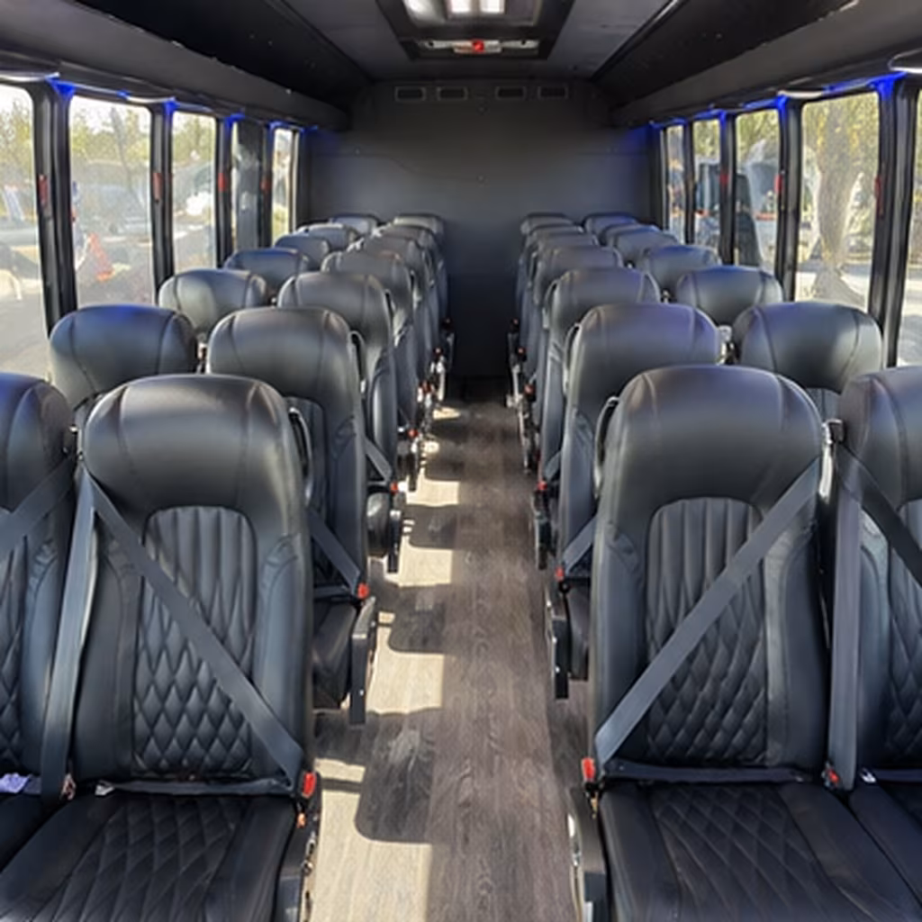 kalamazoo 35 passenger minibus inside
