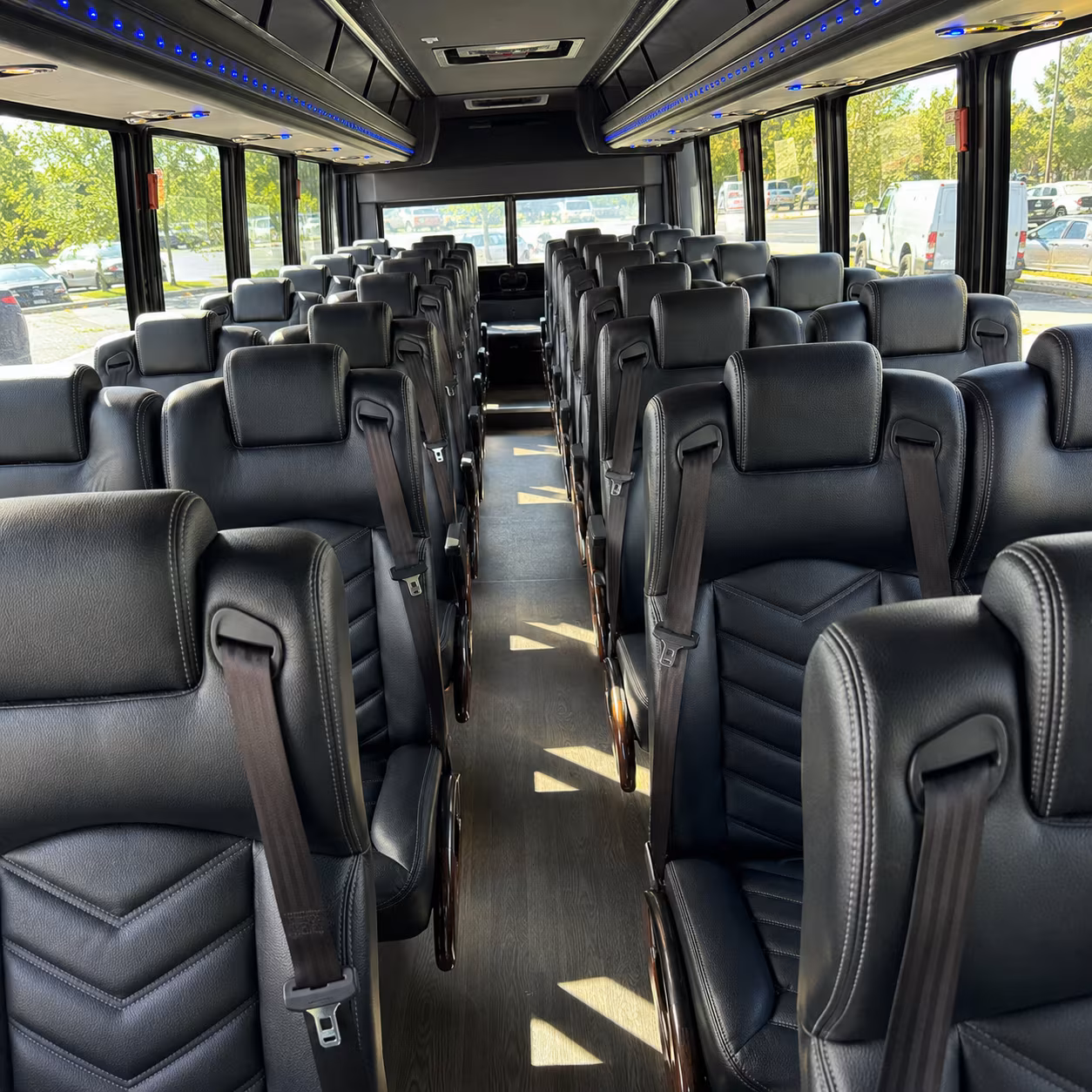 kalamazoo 35 passenger minibus interior