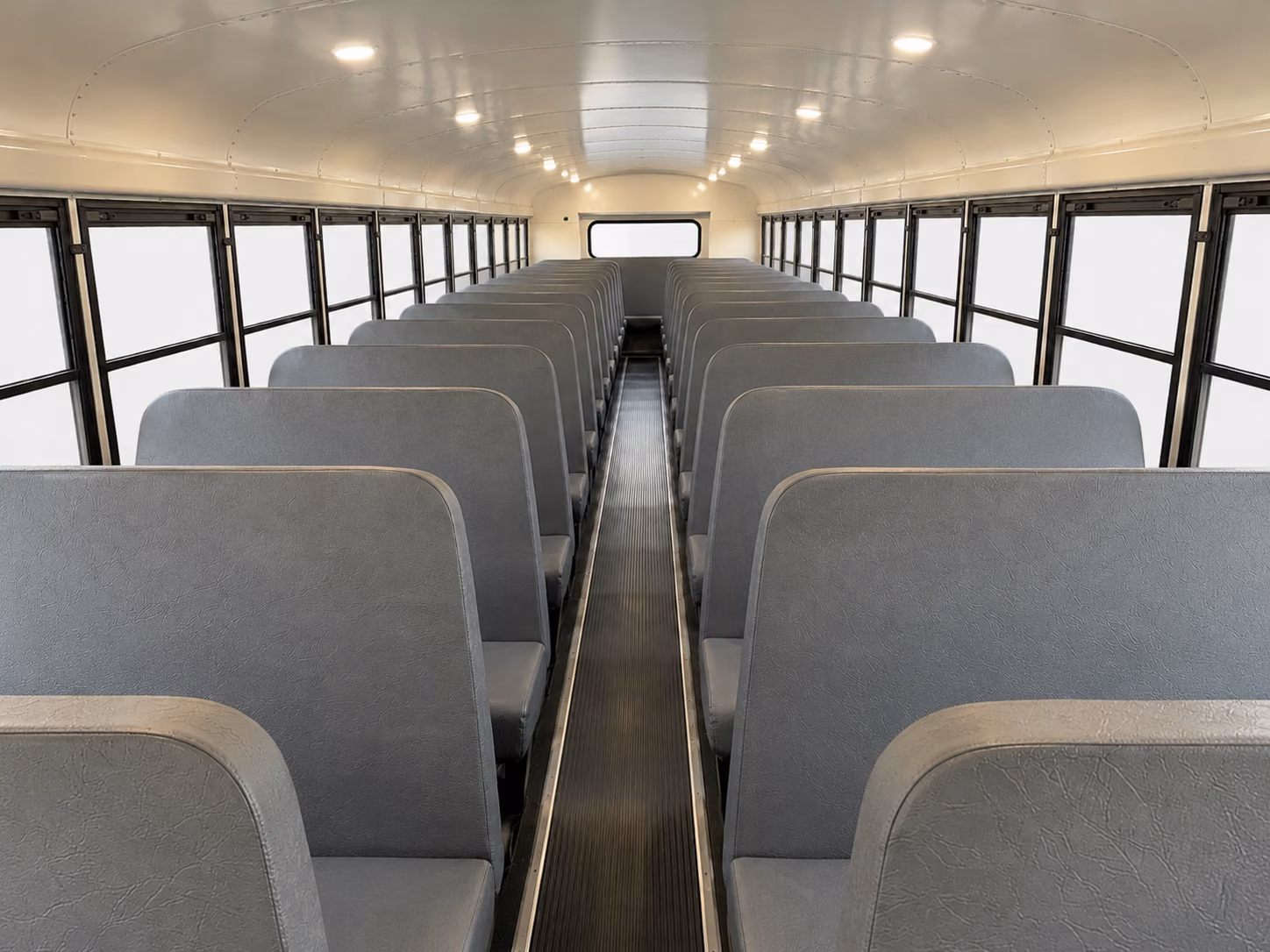 kalamazoo school bus inside
