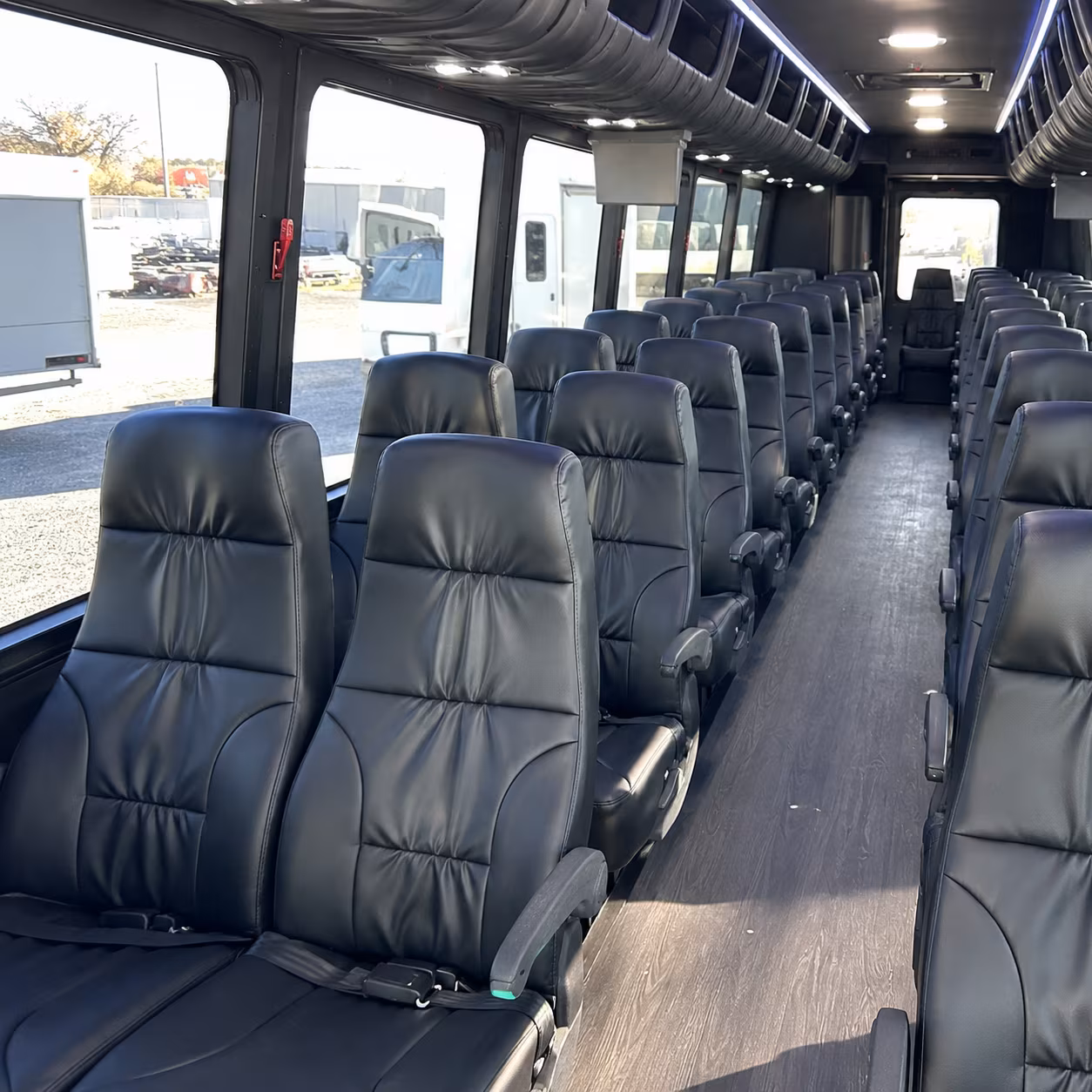 wedding guest shuttle buses between kalamazoo hotels and venues